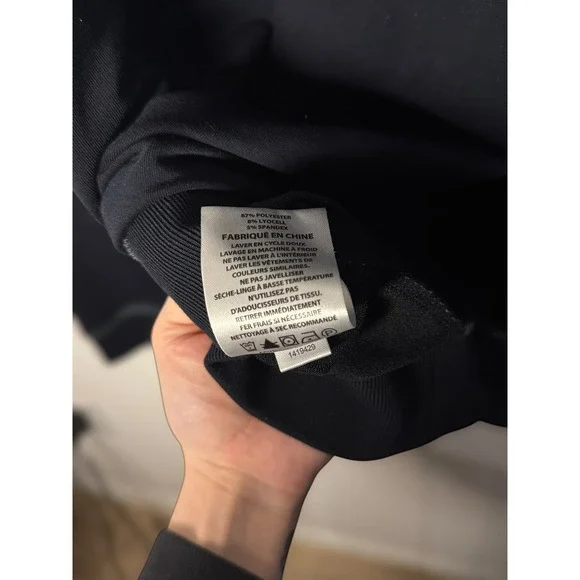 FootJoy Pullover Mens Navy Blue Contrast Stitch Raglan Crewneck Sweatshirt L - Picture 8 of 8